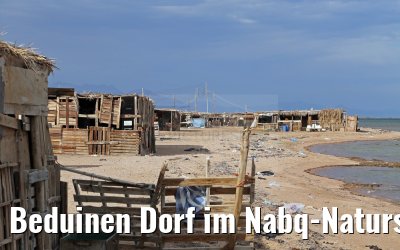 Beduinen Dorf im Nabq-Naturschutzgebiet, Sinai Halbinsel