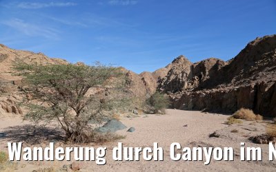 Wanderung durch Canyon im Nabq-Nationalpark