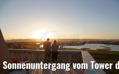Sonnenuntergang vom Tower des Steigenberger Golf Hotel El Gouna