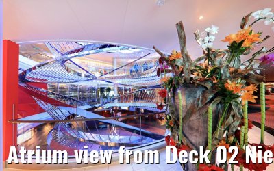 Atrium view from Deck 02 Nieuw Statendam
