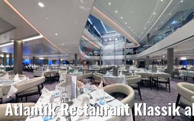 Atlantik Restaurant Klassik abends neue Mein Schiff 2