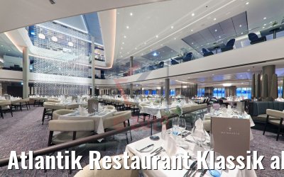 Atlantik Restaurant Klassik abends neue Mein Schiff 2