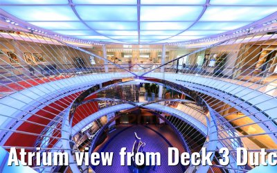 Atrium view from Deck 3 Dutch Café Nieuw Statendam