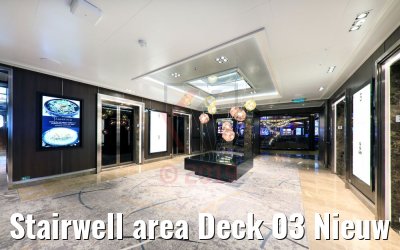 Stairwell area Deck 03 Nieuw Statendam