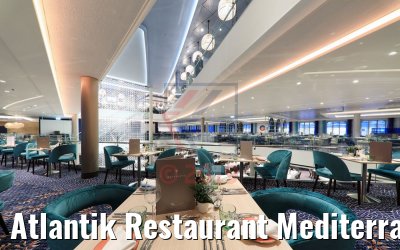 Atlantik Restaurant Mediterran abends neue Mein Schiff 2