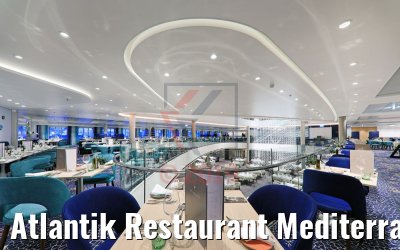 Atlantik Restaurant Mediterran abends neue Mein Schiff 2
