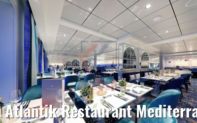 Atlantik Restaurant Mediterran abends neue Mein Schiff 2