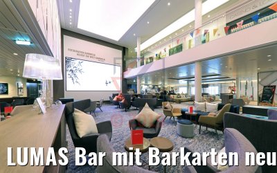 LUMAS Bar mit Barkarten neue Mein Schiff 2