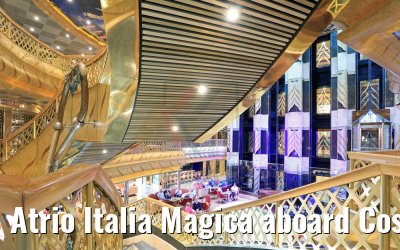 Atrio Italia Magica aboard Costa Magica