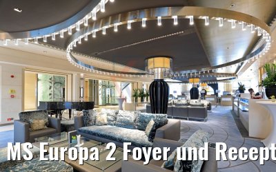 MS Europa 2 Foyer und Reception