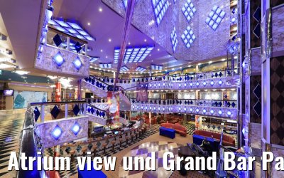 Atrium view und Grand Bar Palatino Costa Favolosa