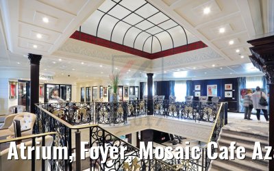 Atrium, Foyer, Mosaic Cafe Azamara Journey