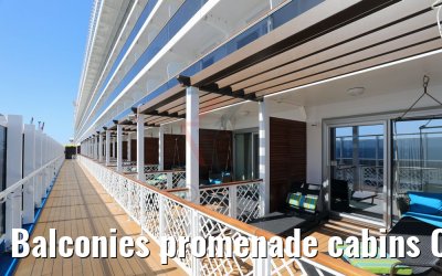 Balconies promenade cabins Carnival Horizon