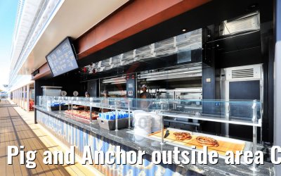 Pig and Anchor outside area Carnival Horizon