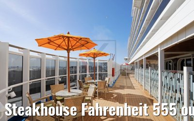 Steakhouse Fahrenheit 555 outside area Carnival Horizon