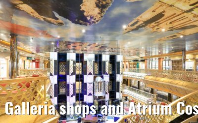 Galleria shops and Atrium Costa Magica