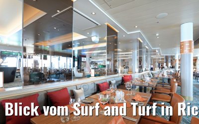 Blick vom Surf and Turf in Richtung Manufaktur Kreativ-Küche Mein Schiff 1