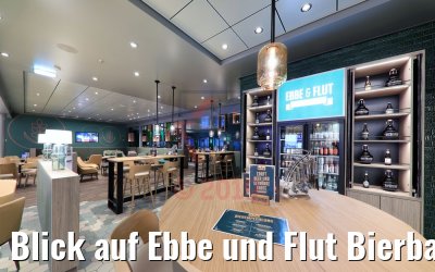 Blick auf Ebbe und Flut Bierbar neue Mein Schiff 2