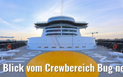 Blick vom Crewbereich Bug neue Mein Schiff 2