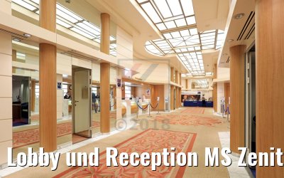 Lobby und Reception MS Zenith
