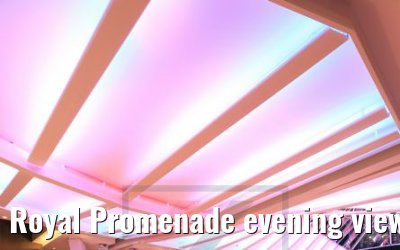 Royal Promenade evening view Symphony of the Seas