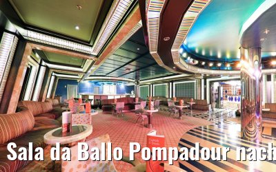 Sala da Ballo Pompadour nachts Costa Favolosa