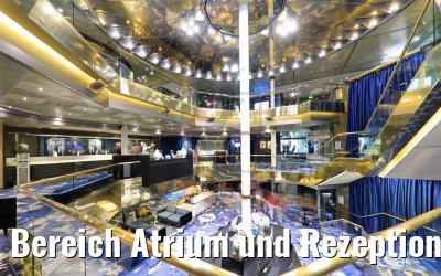 Bereich Atrium und Rezeption Vasco Da Gama