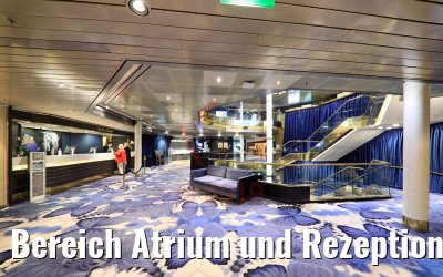 Bereich Atrium und Rezeption Vasco Da Gama