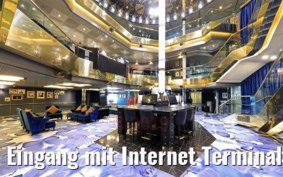Eingang mit Internet Terminals im Atrium Vasco Da Gama