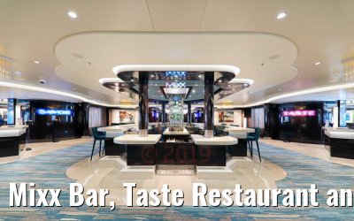 Mixx Bar, Taste Restaurant and Savor Restaurant Norwegian Getaway