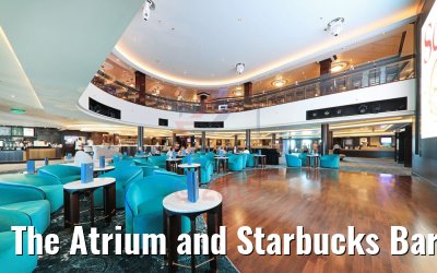 The Atrium and Starbucks Bar Norwegian Getaway