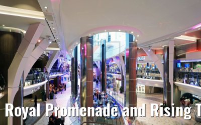 Royal Promenade and Rising Tide Bar Symphony of the Seas