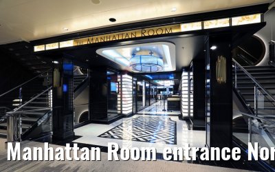 Manhattan Room entrance Norwegian Bliss