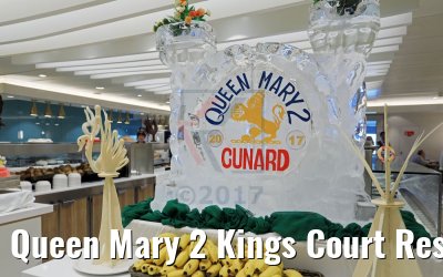 Queen Mary 2 Kings Court Restaurant detail