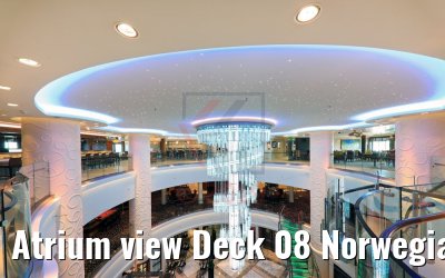 Atrium view Deck 08 Norwegian Getaway
