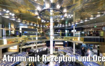 Atrium mit Rezeption und Ocean Bar Vasco Da Gama