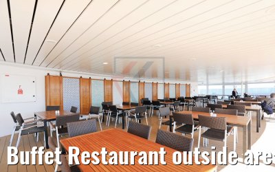 Buffet Restaurant outside area MS Zenith