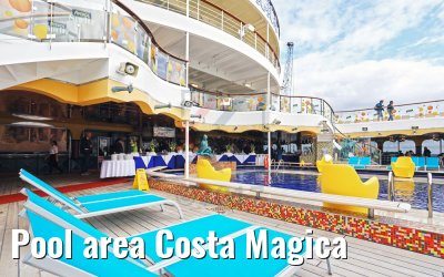 Pool area Costa Magica