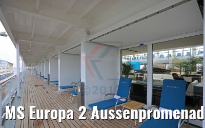 MS Europa 2 Aussenpromenade Deck 09