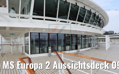 MS Europa 2 Aussichtsdeck 09 vor Belvedere