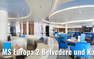 MS Europa 2 Belvedere und Kaffeelounge