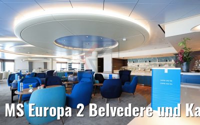 MS Europa 2 Belvedere und Kaffeelounge