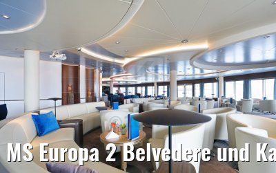 MS Europa 2 Belvedere und Kaffeelounge