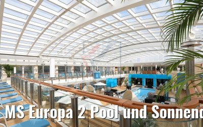 MS Europa 2 Pool und Sonnendeck