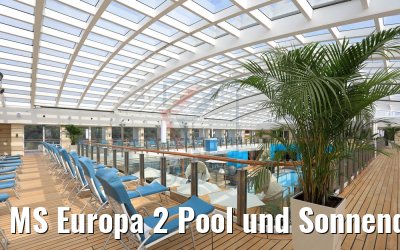 MS Europa 2 Pool und Sonnendeck