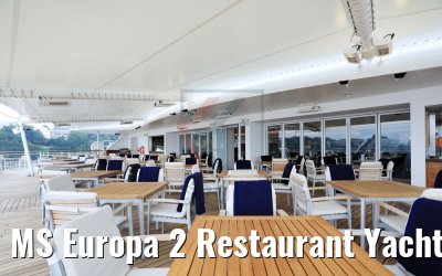 MS Europa 2 Restaurant Yacht Club Aussenbereich