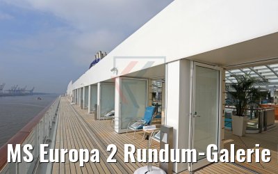MS Europa 2 Rundum-Galerie Deck 09