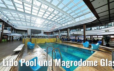 Lido Pool und Magrodome Glasdach Costa Favolosa