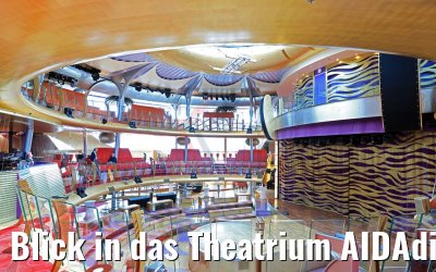 Blick in das Theatrium AIDAdiva