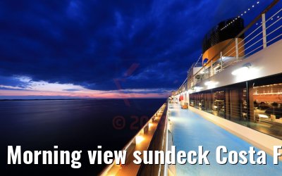 Morning view sundeck Costa Favolosa